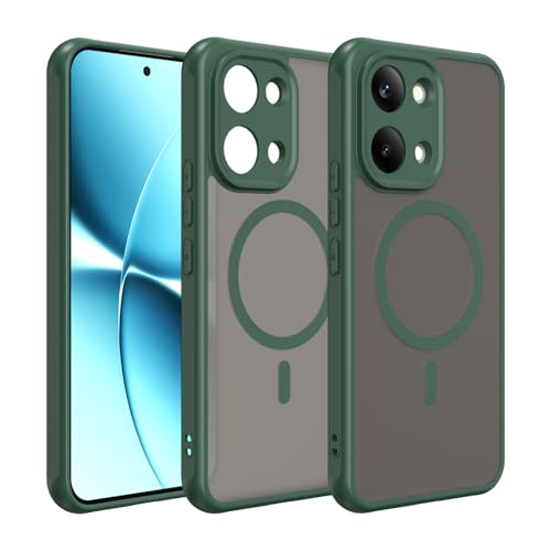 �Ή��@�� Redmi Turbo 5 Max/Poco X8 Pro Max 5G �g�ѓd�b�P�[�X,�������̃}�b�g�d�グ�A�ϏՌ��E�}�O�l�b�g���X�}�z�P�[�X Green