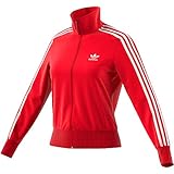 Stand-up collar adidas Firebird TT Sweatshirt, Mujer, Scarlet, 32