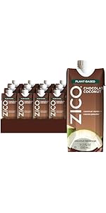 Amazon.com : Zico Chocolate Coconut Water, Dairy-free, Plant-based