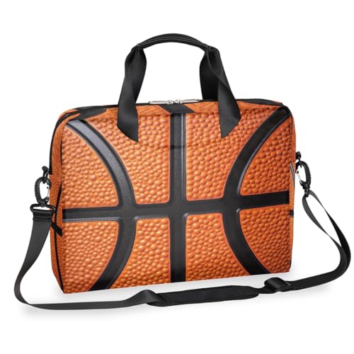 Maletín para portátil 16 pulgadas con diseño de textura de baloncesto miniatura 1