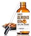 ORGANIC SWEET ALMOND OIL MOISTURIZER - in 4 oz Glass Bottle with Dropper | Best Quality Unrefined Cold Pressed Skincare Lotion Treatment | Essential Natural Personal Massage Oils for the Skin and Body
