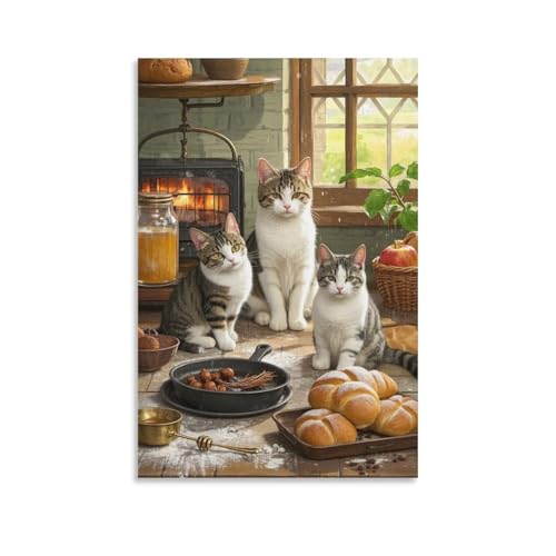 Cuadro en lienzo para salon modernos pinturas murales de gato