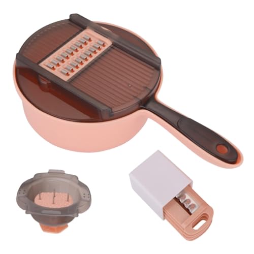 IMIKEYA Rallador y Cortador de Verduras Diseño Ergonómico y Mango Cómodo Multifuncional de Acero Inoxidable Color Aleatorio para Uso en Cocina