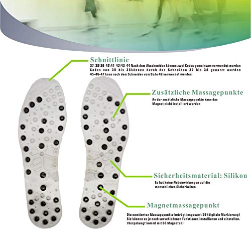 Magnetische Einlegesohlen Purado für Massage und Fußgesundheit