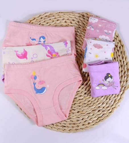 Image of Sladatona Little Girls'Soft Cotton Underwear Comfort Panties Toddler Briefs