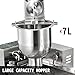 RKUVPAE Commercial Automatic Donut Making Machine, Single Row Auto Doughnut Maker, 7L Hopper Donut Maker with 3 Sizes Molds, Doughnut Fryer, 304 Stainless Steel