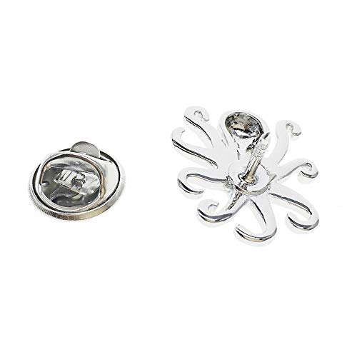 Cuff-Arts Brooch Silver Plated Octopus Lapel Pin Badges Jewelry Pin With A Gift Box P10307 #TOP2