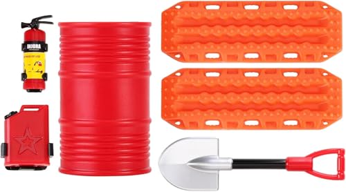 INJORA RC 1/24 Crawler Car Decoration Fire Extinguisher/Fuel Tank/Shovel/Oil Drum/Sand Ladder for...