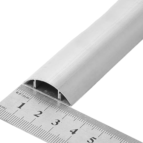 Protezione per cavi copertura per cavi semicircolare autoadesiva per la gestione dei cavi in casa e in ufficio alluminio