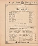 Original Programmheft zur Aufführung