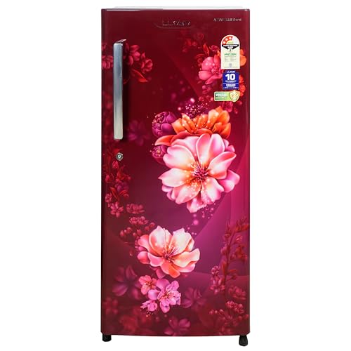 Image of Lloyd-Havells 188 Litre 3 Star Direct Cool Fast Ice Making Refrigerator (Cherry Blossom Wine, GLDC203SCWT2JC, Stabilizer Free Operation)