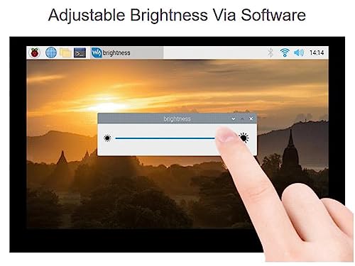 Image of waveshare 5inch DSI LCD Capacitive Touch Display for Raspberry Pi 4B /3B+ /3A+ /3B /2B /B+ /A+ / CM 3 /3+, 800x480 TFT Screen LCD, Refresh Rate up to 60Hz. Support Ubuntu /Kali, Win 10 IoT