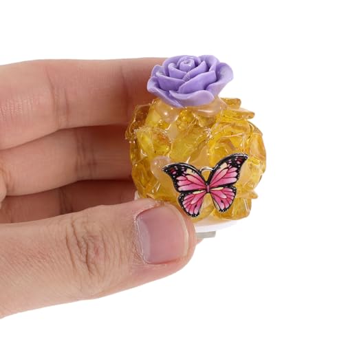Lámpara de mesa de noche levemolo cristal amarilla miniatura 5