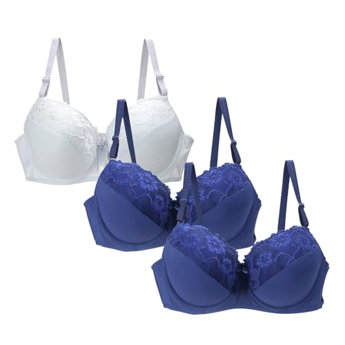 Cocila Sujetador Sin Tirantes Interior De Mujer 34/75 36/80 38/85 40/90 42/95 44/100 46/105 48/110 50/115 Bcdegh Copa Sexy Encaje para Lencería Talla Grande Meleneca Ropa Bralette Push Up 70B