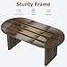 GarveeHome 70.8 Inch Oval Dining Table for 6-8 People, Long Large Kitchen Table with Thick Sturdy Wooden Base, Farmhouse Dining Room Table for Kitchen, Living Room, Office (Brown)