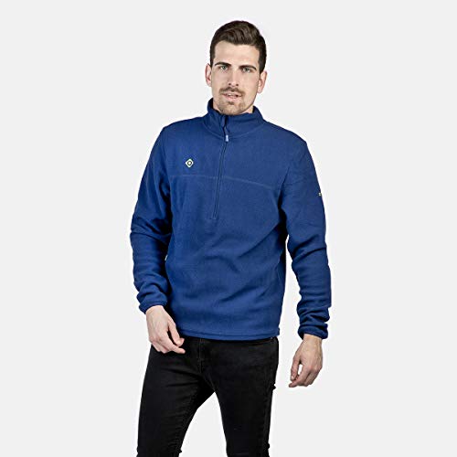 Izas - Forro Polar para Hombre - Chaqueta Polar con Cuello Alto y Cremallera - Forro Polar de Invierno Ligero y de Secado Rápido - Ideal para Actividades al Aire Libre - Sutton Azul Real - XL - imagen 4
