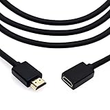 Excellent câble d'extension HDMI pour TV Stick, à brancher derrière le téléviseur. Très pratique lorsque l'espace est restreint. Branchez d'abord ce câble ; une fois installé, vous pourrez facilement intervertir lecteurs DVD et TV Stick. Parfait pour Xbox One S et un téléviseur 4K HDR.