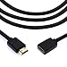 JZK 2M 4K 60Hz HDR 2.0 HDMI Verlängerungskabel, Reinkupfer-Kern, HDMI Anschluss kabel Stecker auf Buchse für TV/PC/Laptop, für TV Stick, für Xbox One S, für Oculus Rift CV1