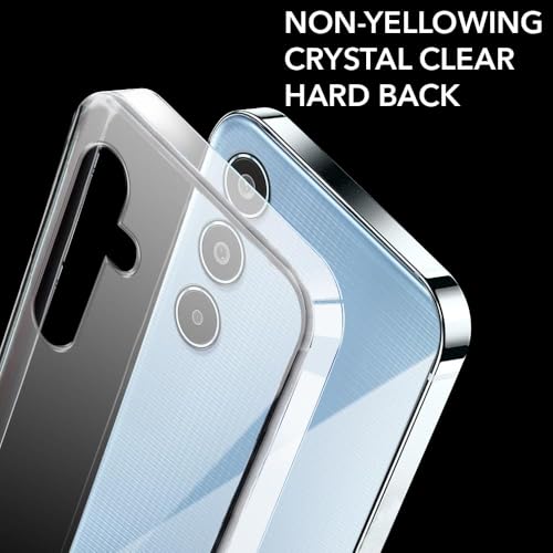 Image of DIZORO Compatible with Samsung Galaxy M35 5G Back Cover Case Clear,[ Anti Yellow ][Military Grade Protection] Hard PC Back Cover Transparent
