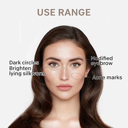 Kissio Concealer Pencil,Under Eye Concealer,Cover Acne And Freckles,Brightener,Waterproof Long-Lasting Concealer（04#Milktea) #TOP2