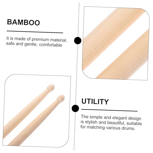 Baquetas para batería beige 2 piezas 7A miniatura 3