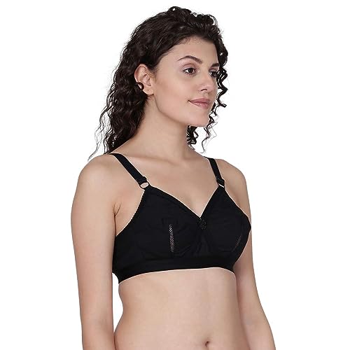Image of Fashiol Women's Full Coverage Non Padded Side Support Breathable Everyday Bra - Pack of 2