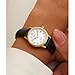 Timex Women's Easy Reader 25mm Watch – Gold-Tone Case White Dial and Date with Black Leather Strap