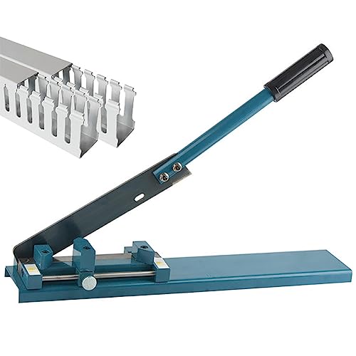 Taglierina manuale per guida DIN, 45-90 gradi, regolabile, in PVC, con blocco di sicurezza e lama HSS per elettricisti, taglio condotti metallici