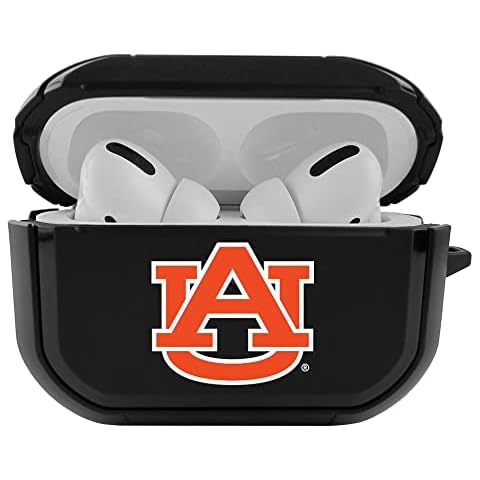 AudioSpice Collegiate Durable Black Cover for Apple AirPods Pro (2nd Generation) Case with Carabiner – Auburn Tigers Cover