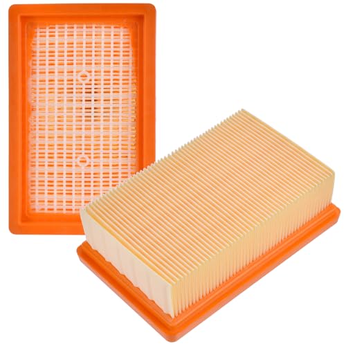 Artraise 2 Flachfaltenfilter Compatible with Kärcher Staubsauger Mehrzwecksaugern WD4, WD5, WD6, MV4, MV5, MV6 Compatible with Kärcher Filter WD 5 P, MV 5 P, WD6P, WP5, P, Premium 2.863-005.0