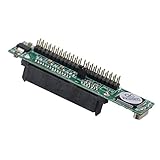 Tan QY Laptop SATA to IDE Adapter, 2.5 Inch Serial ATA HDD Hard Disk Drive or SSD to 44 Pin Male PATA Port Converter (Vertical Type)