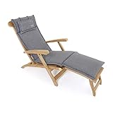 ROG garden-line Allwetter Auflage OLEFIN FÜR DECKCHAIR GRAU