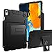 TOPSKY iPad Pro 11 Case,Kids Men Slim 11 inch iPad Pro Case with Pencil Holder,[Kickstand Feature] Shockproof Anti Slip Anti Fingerprint Silicone Protective Case Cover for iPad Pro 11 inch 2018,Black