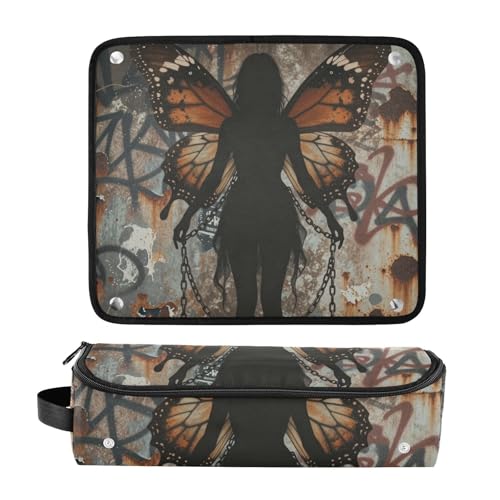 Bolsa de viaje para herramientas de cabello con tapete resistente al calor removible, organizador impermeable para planchas, rizadores, secadores y otros accesorios miniatura 3