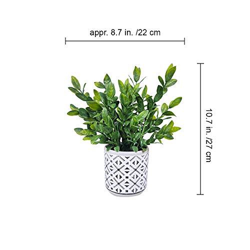 Set of 2 Artificial Potted Plants Potted Eucalyptus Plant Artificial Grass in Modern Concrete Plant Pots Outdoor Set of 2 Artificial Potted Plants Potted Eucalyptus Plant Artificial Grass in Modern Concrete Plant Pots Outdoor