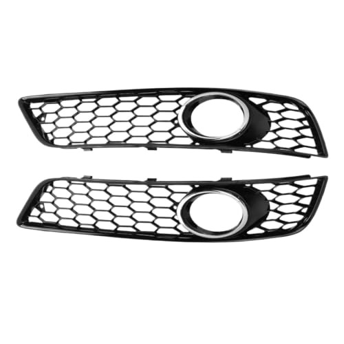 Grille de phare antibrouillard pour A3 8P 2009-2013 avec anneau argenté