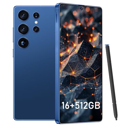 I25 Ultra Smartphone 8+256GB, 6.99" FHD+ Display, Snapdragon 8 Gen 3, 7000mAh, 68MP+108MP Cameras, Stylus Pen, Fingerprint & Face Unlock, GPS (ABlue)
