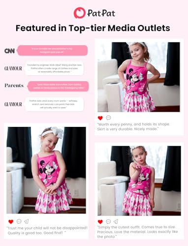 Image of Disney Minnie Frozen Stitch Princess Toddler Girls' Tennis Skirt Sets Kids Athletic Camisole Top & Skort 2 Piece Outfit 2-9Y