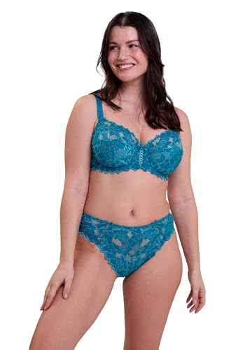 sans Complexe - Arum - Culotte en Microfibre et Dentelle - Classique - Uni - Femme - Bleu - 42/44 – vue 3