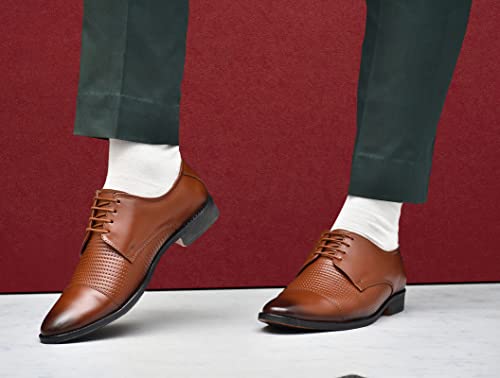 Image of ARAMISH Men's Leather Formal Derby Shoe (UK 5 to UK 10)