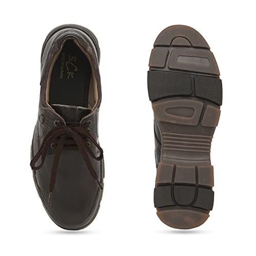 Image of Buckaroo: Anaiya Genuine Leather Brown Casual Shoes for Mens