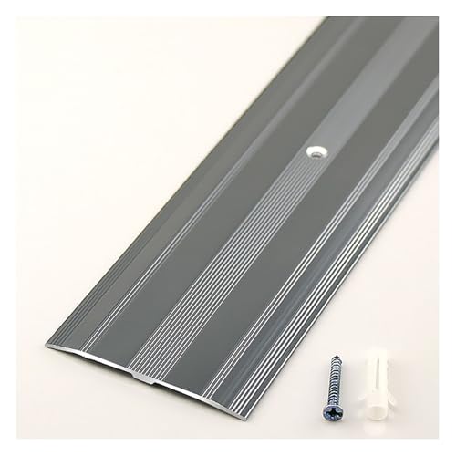 Aluminum Floor Transition Strip For Laminate, Wood, Carpet To Tile - 2cm Height Diff,(Gray)
