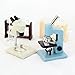 QIYUDUOLA Dollhouses Microscope Miniature Equipment for Science Themed Decorations Educational Play Dollhouses Accessories
