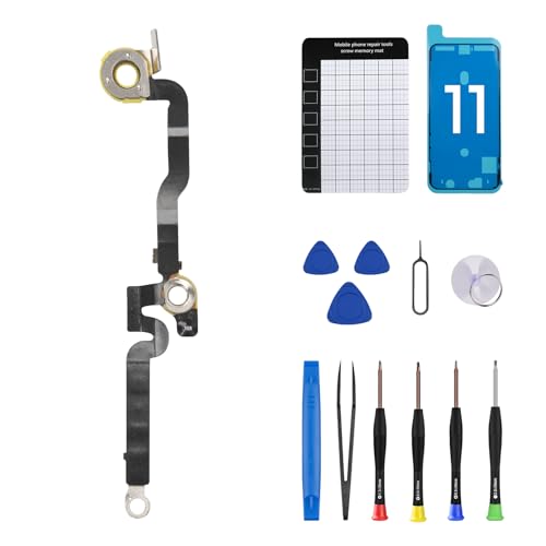 Risidamoy for iPhone 11 Bluetooth Signal Antenna Flex Cable Replacement for iPhone11 Wireless Bluetooth Antenna Flex Part with Screwdrivers Crowbar Suction Cup Fix Tool Repair A2111 A2223 A2221