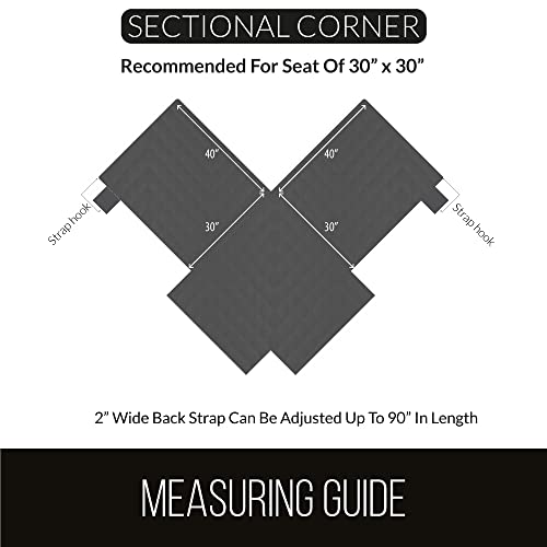 image for Sofa Shield Patented Sectional Slip Cover, Large Cushion Protector, Re