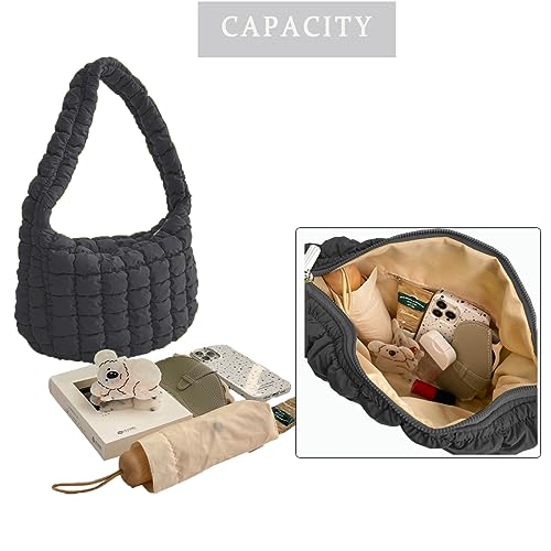Bolso Tote Pequeño Acolchado para Mujer miniatura 5