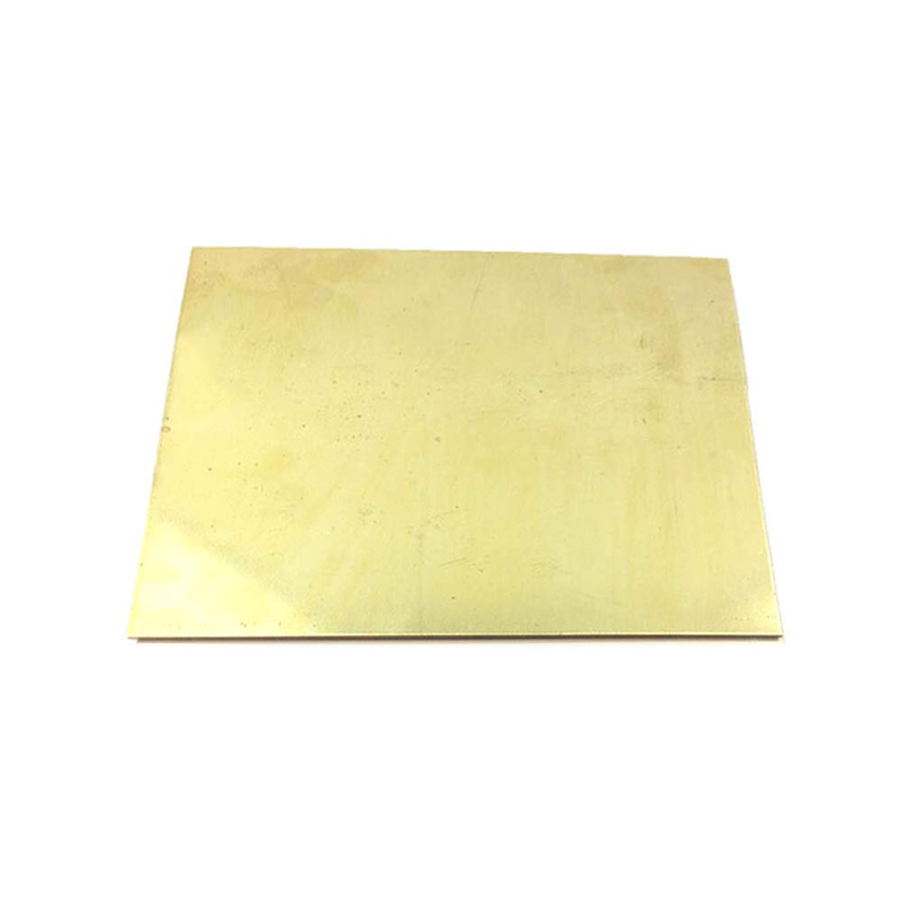 arkusze ecoppr， Blacha mosiężna H62 do dekoracji DIY Laboratorium obróbki metali i mebli(Thickness 1.5mm,100x200mm)