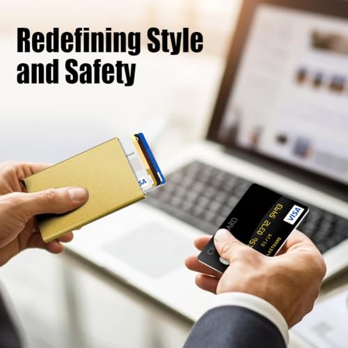Image of FurArt Slim Minimalist Wallet RFID Credit Card Holder for Men | slim minimalist compact rfid id window thin