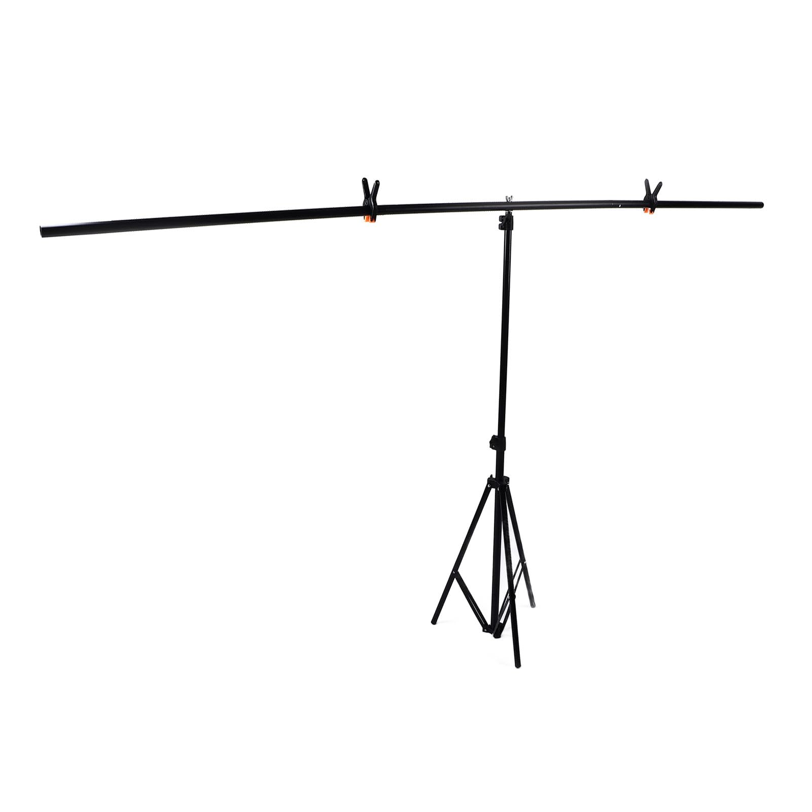 Kit Supporto per Fondale Retrattile a Forma di T da 6,6x6,6 Piedi - Robusto di Supporto per Fondale in Lega per Fotografia in Studio con Custodia