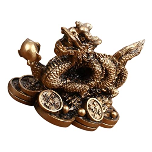 Figurines du zodiaque chinois et petites statues de dragon en résine